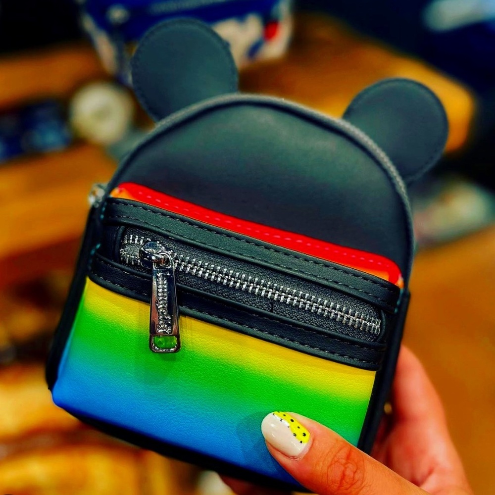 Disney Parks Loungefly Pride Wristlet Backpack - Picture 1 of 5